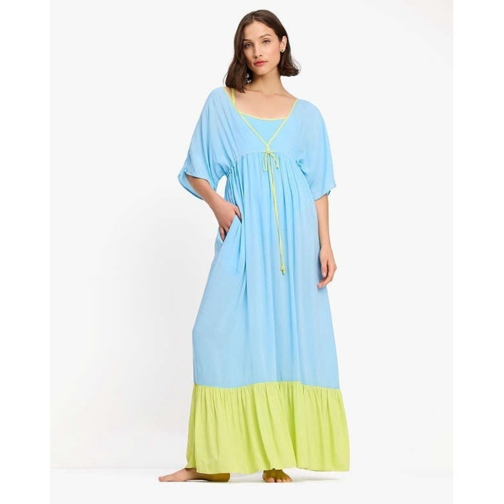 Kate Spade Tiered Maxi Dress Beach Cover Up Size Medium